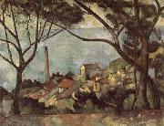 Paul Cezanne The Sea at L Estaque painting